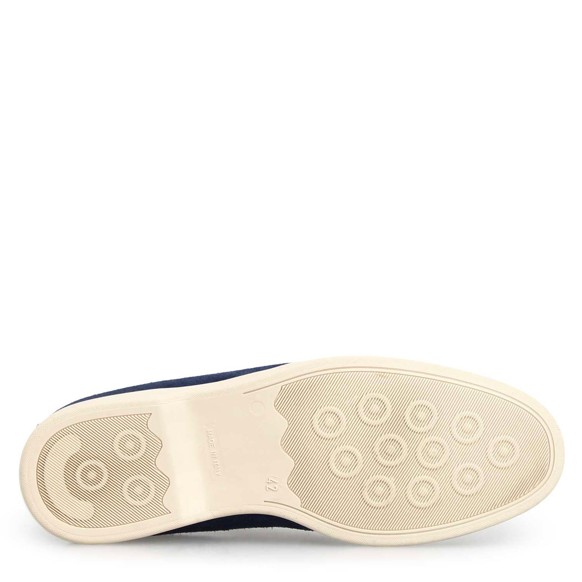 Mocassino alto Elite da uomo in camoscio blu - LeonardoShoes