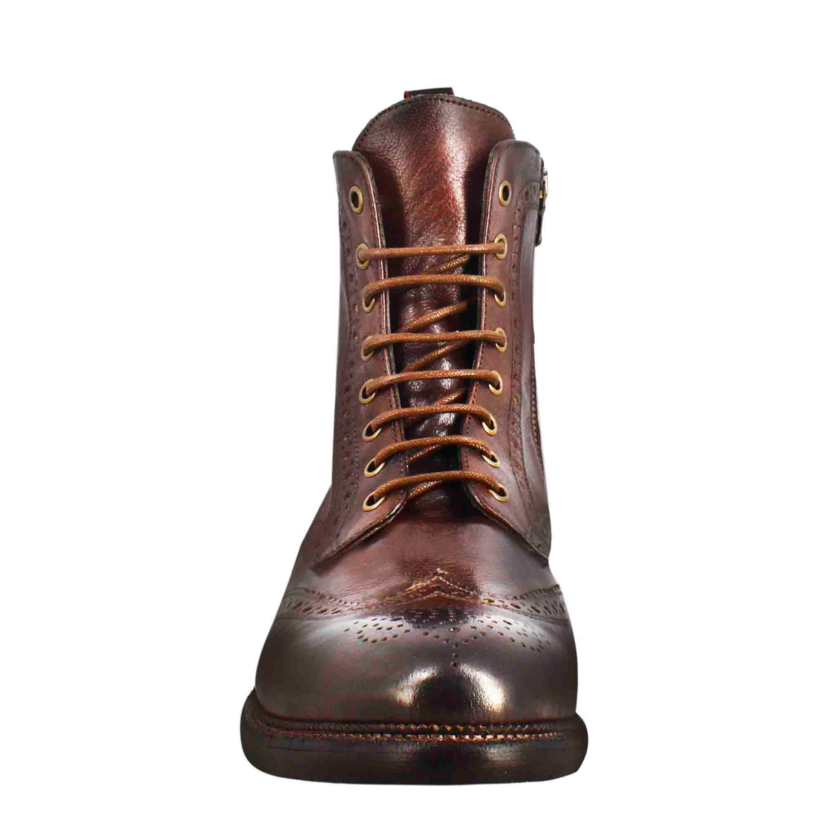 Anfibi candy da uomo in pelle lavata colore bronzato - LeonardoShoes