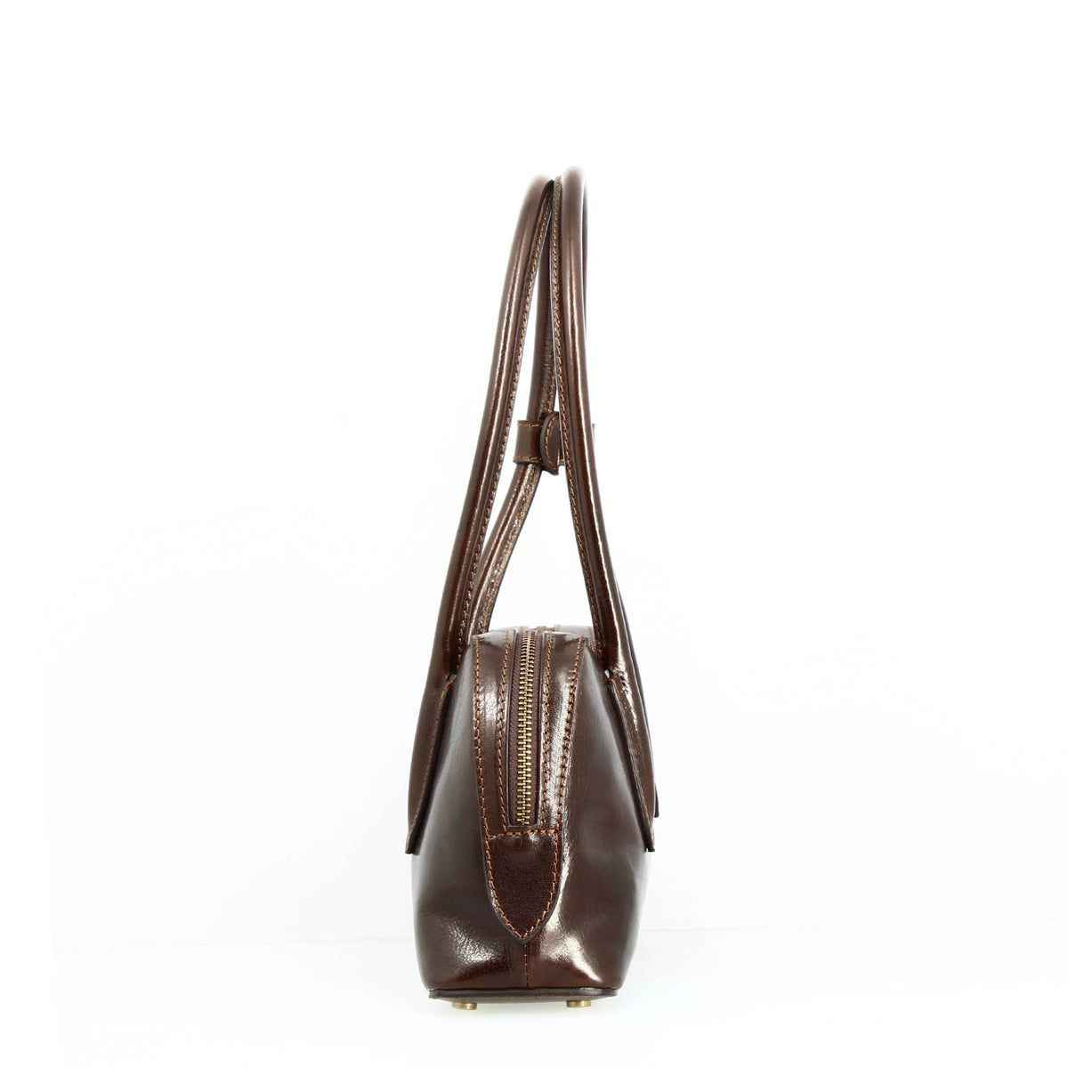 Borsa a spalla Diana da donna in pelle marrone Scuro