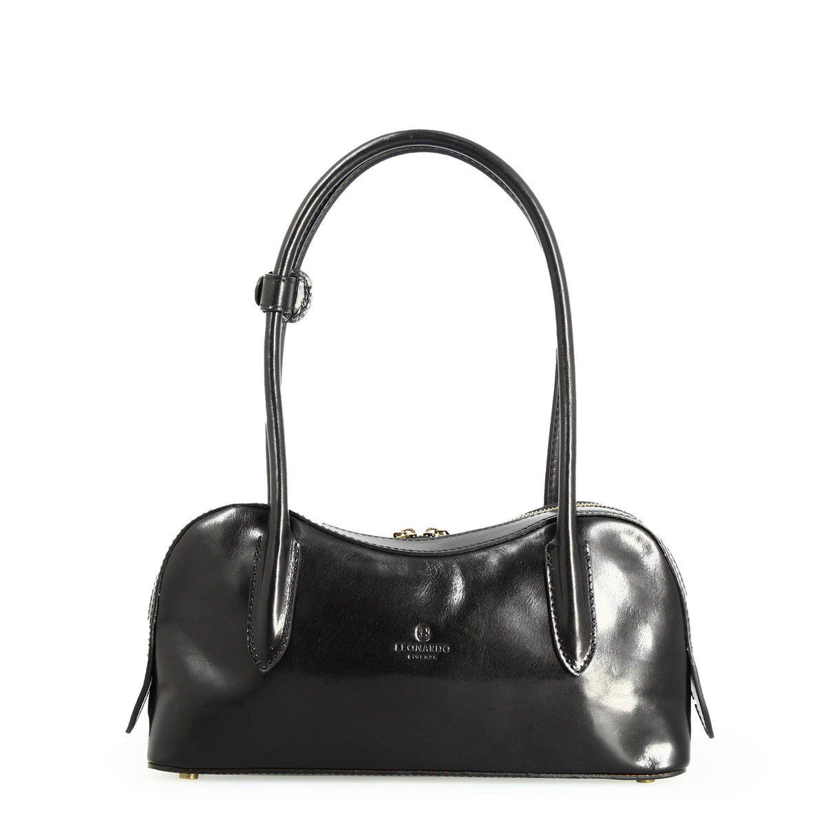 Borsa a spalla Diana da donna in pelle nera