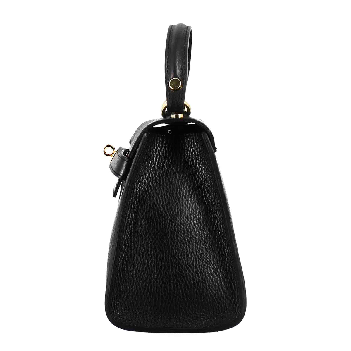 Borsa a mano Lady K da donna in pelle colore nero - LeonardoShoes