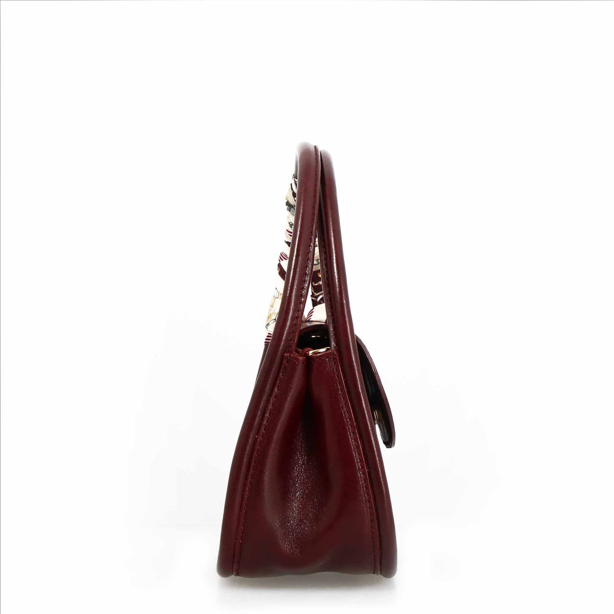 Borsa a mano Caterina artigianale da donna in pelle bordeaux - LeonardoShoes