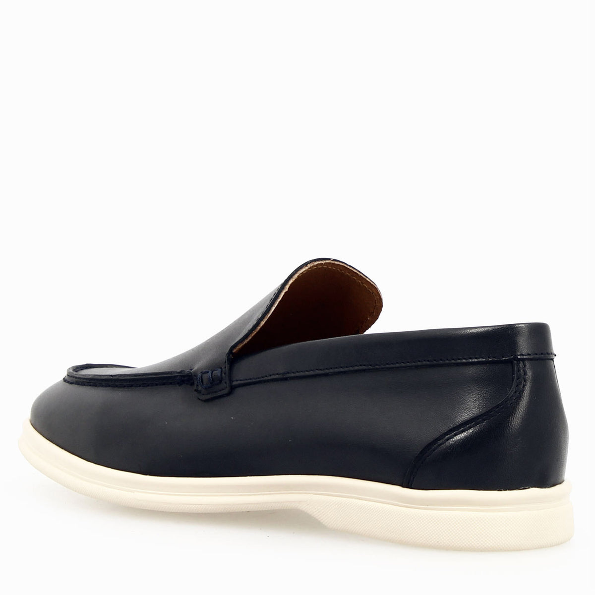 Mocassino Elite da uomo in pelle blu - LeonardoShoes