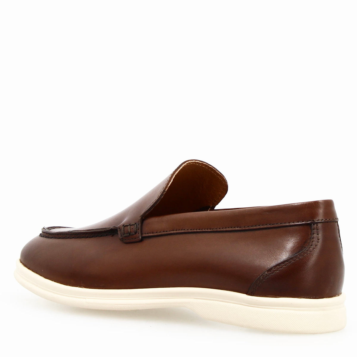Mocassino Elite da uomo in pelle marrone - LeonardoShoes