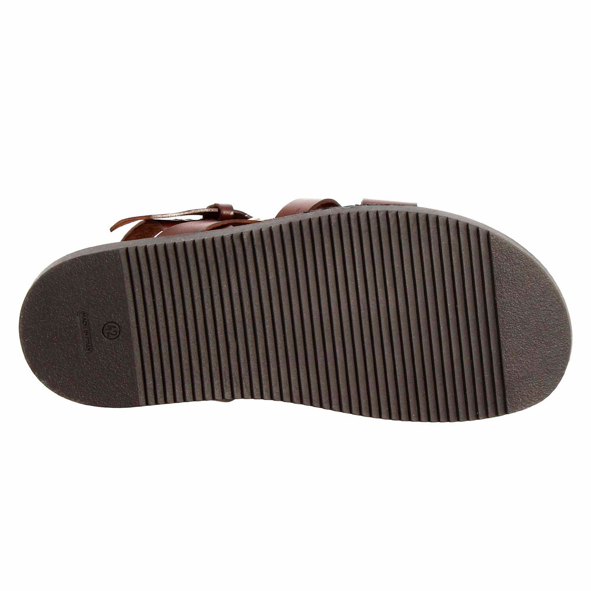 Sandali artigianali da uomo con fasce in pelle marrone - LeonardoShoes