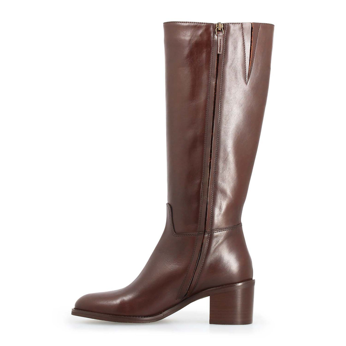 Messala - Stivale da donna in pelle marrone scuro