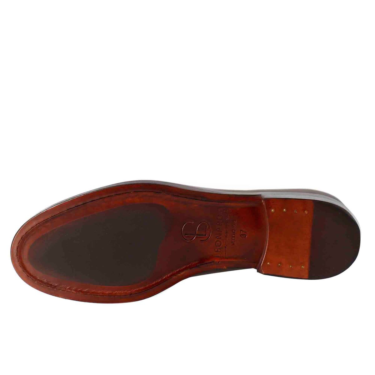 Mocassino da donna in pelle colore marrone con fibbia - LeonardoShoes