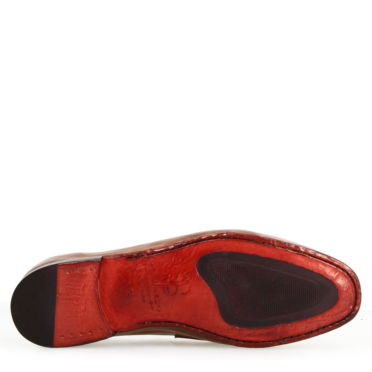 Mocassino Navona da uomo in pelle pregiata marrone - LeonardoShoes