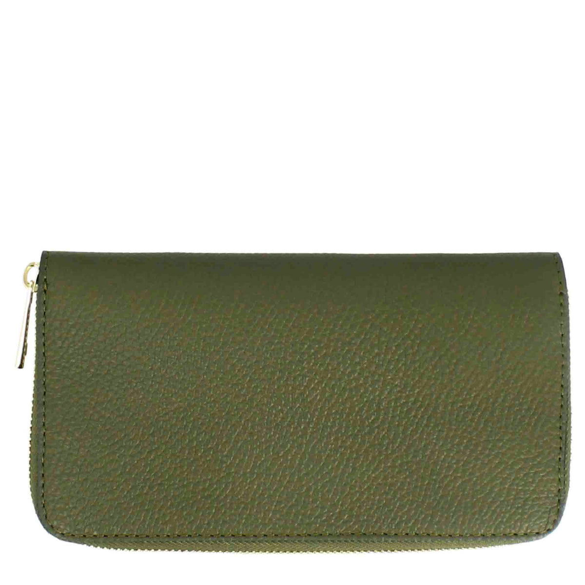 Portafoglio grande da donna in pelle con cerniera - LeonardoShoes