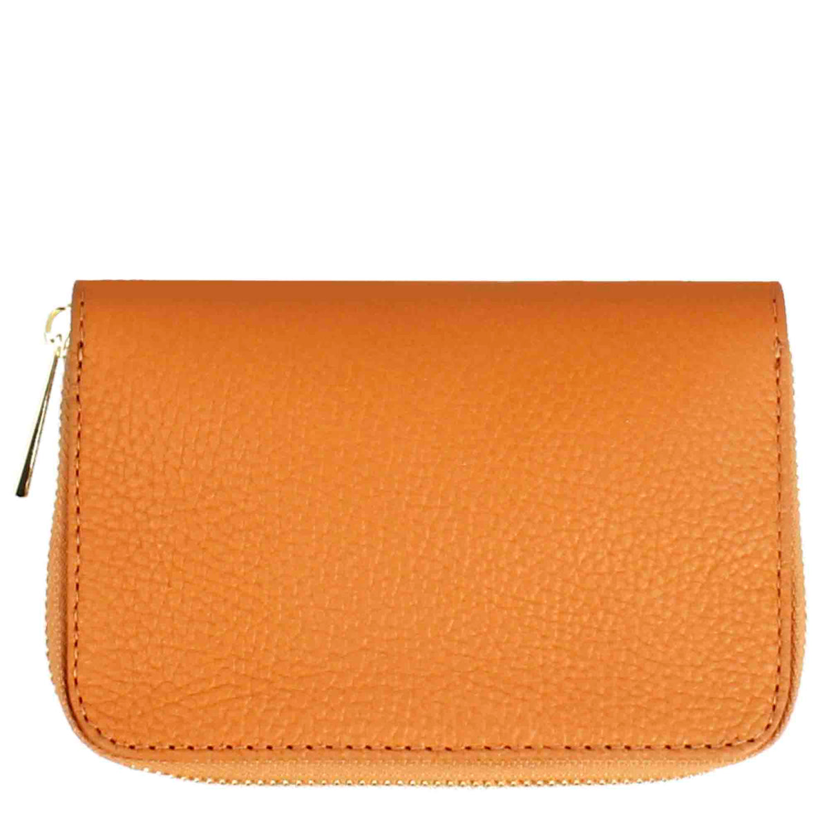 Portafoglio medio da donna in pelle con cerniera - LeonardoShoes