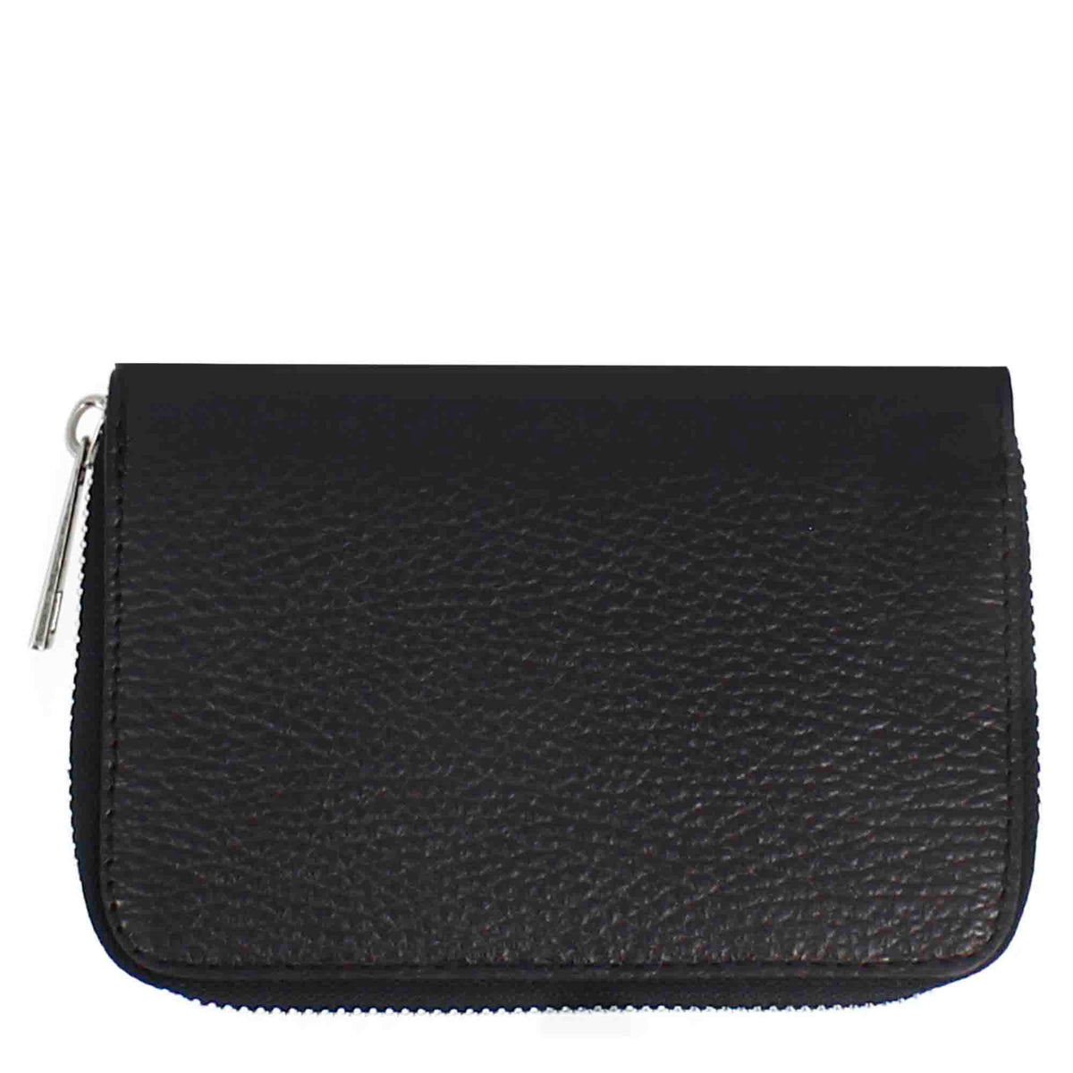 Portafoglio medio da donna in pelle con cerniera - LeonardoShoes