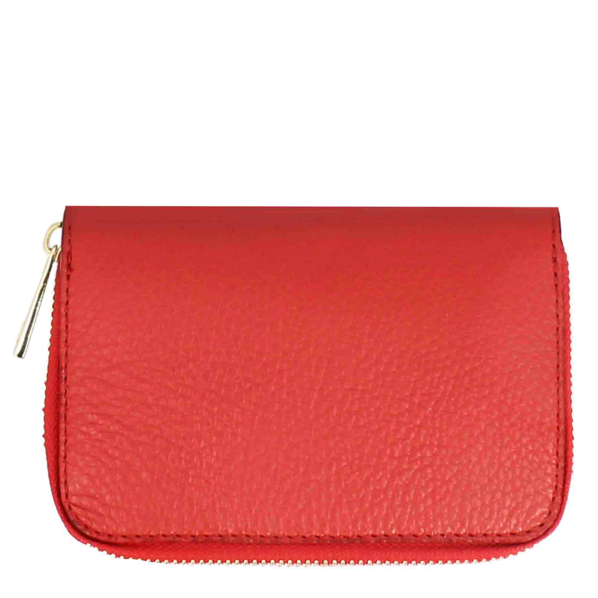 Portafoglio medio da donna in pelle con cerniera - LeonardoShoes
