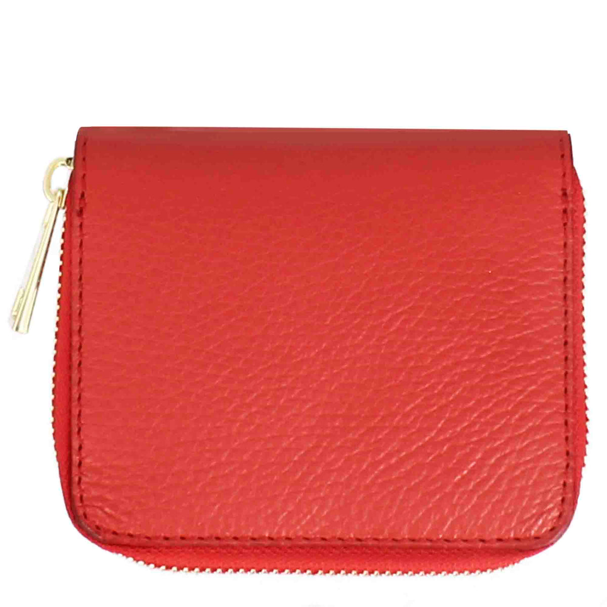 Portafoglio piccolo da donna in pelle con cerniera - LeonardoShoes