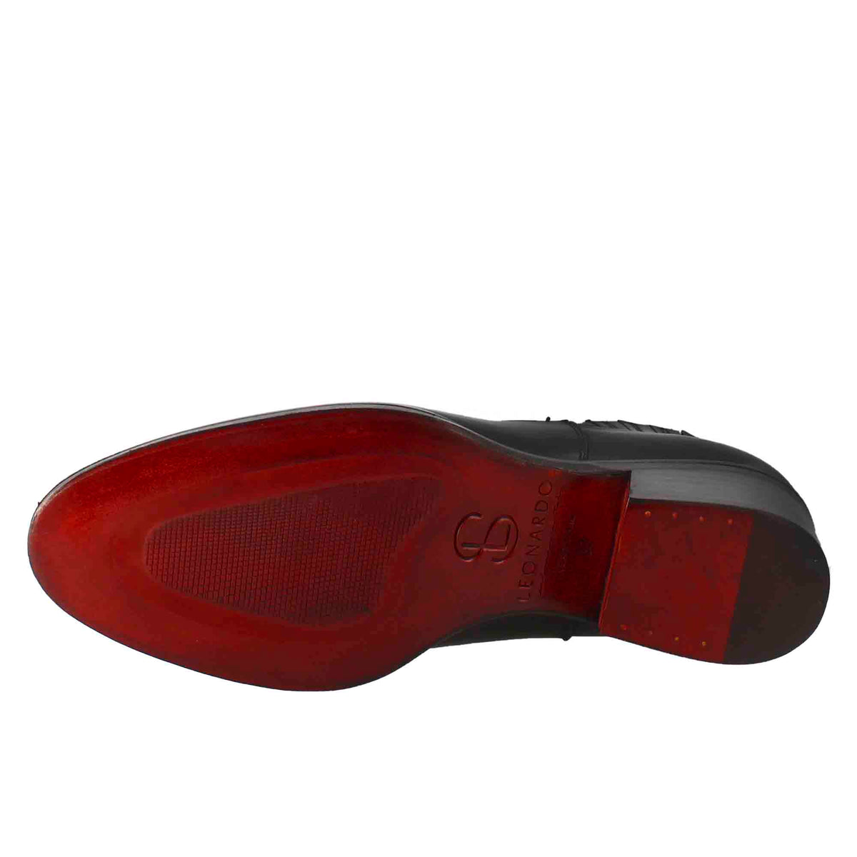 Stivaletto da donna con ritagli al collo in pelle colore nero - LeonardoShoes