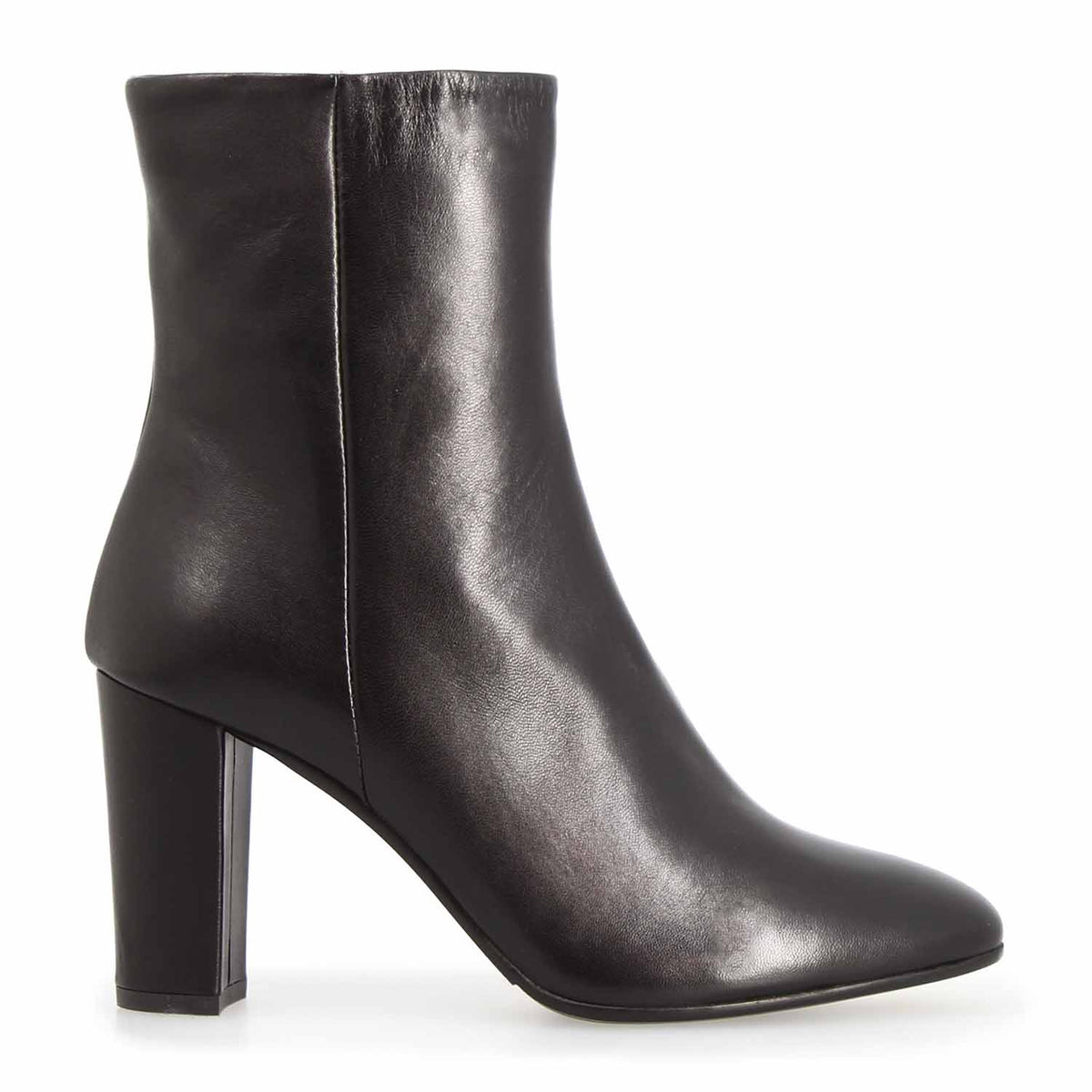 Vesper - Stivaletto tacco alto donna in pelle nera - LeonardoShoes