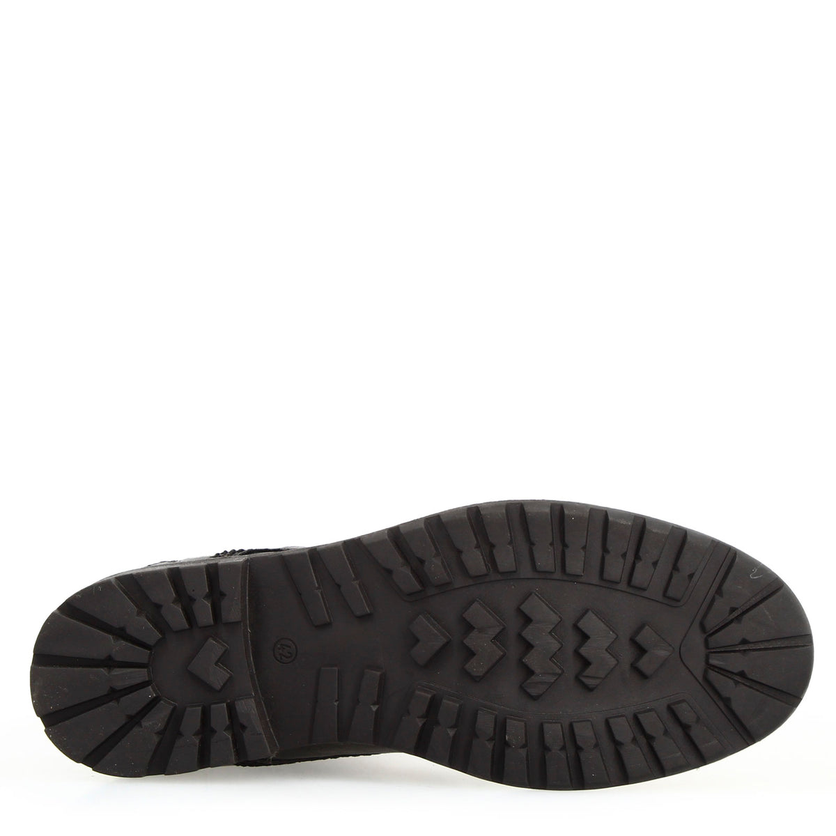 Anfibio da uomo in pelle nera con allacciatura e doppia cerniera - LeonardoShoes