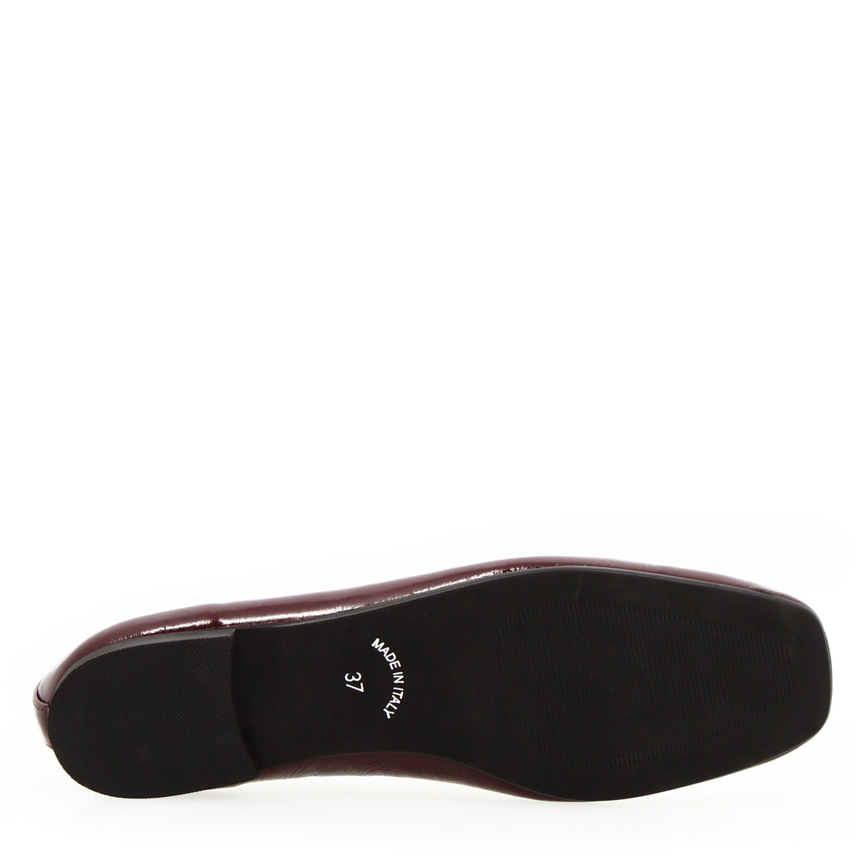 Ballerina artigianale da donna in pelle lucida colore rosso - LeonardoShoes