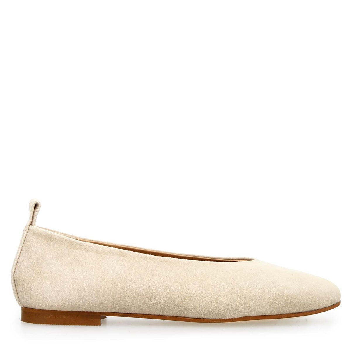 Ballerine da donna Venere in camoscio beige - LeonardoShoes