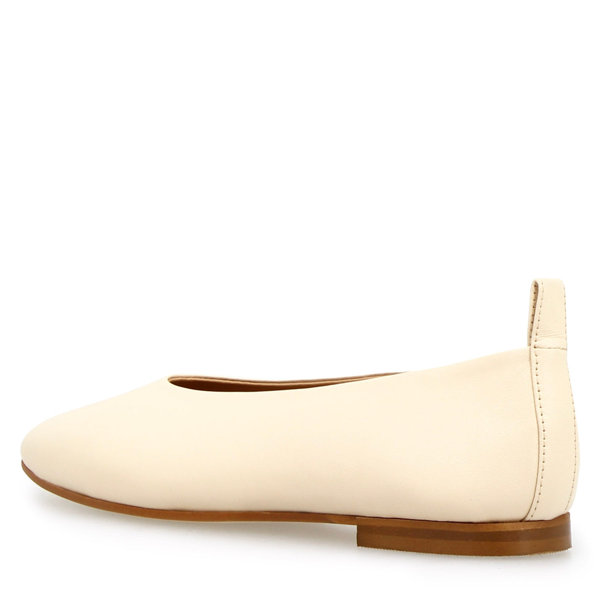 Ballerina Venere da donna in pelle beige - LeonardoShoes
