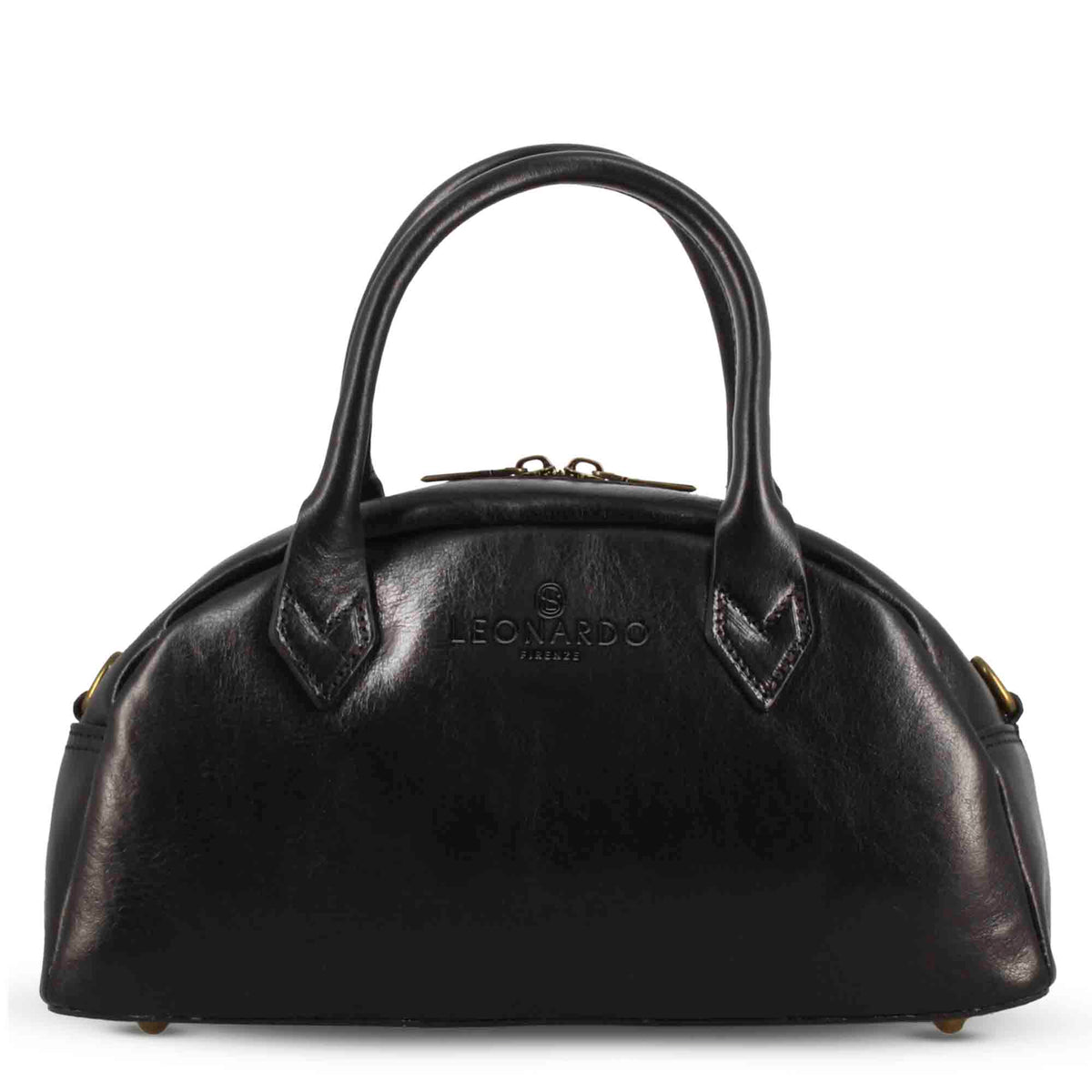 Borsa a mano Tulia bauletto da donna in pelle colore nero - LeonardoShoes