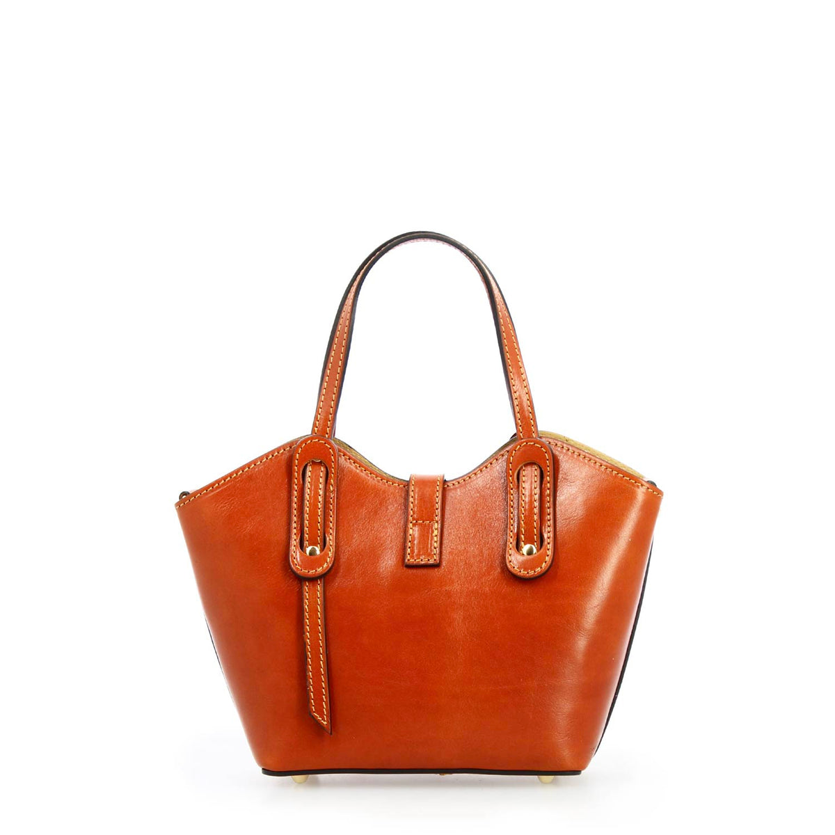 Borsa a mano Lisa da donna in pelle arancione - LeonardoShoes
