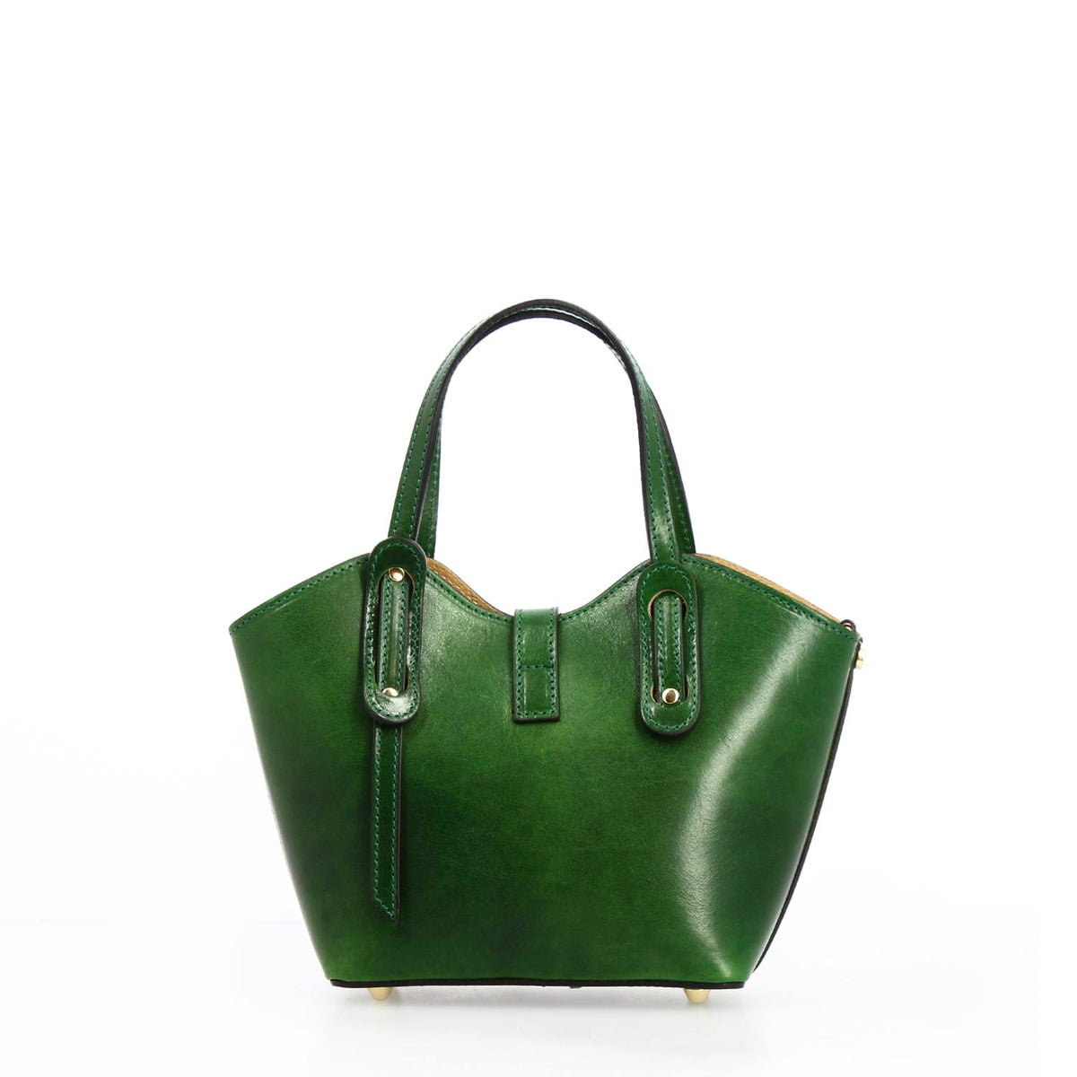 Borsa a mano Lisa da donna in pelle verde - LeonardoShoes