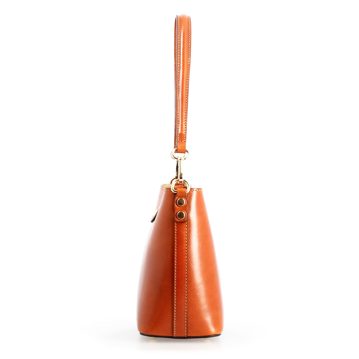Borsa a spalla Atena da donna in pelle arancione - LeonardoShoes