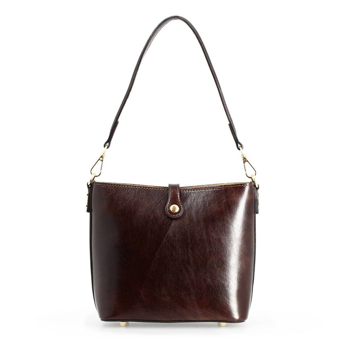 Borsa a spalla da donna in pelle marrone Atena