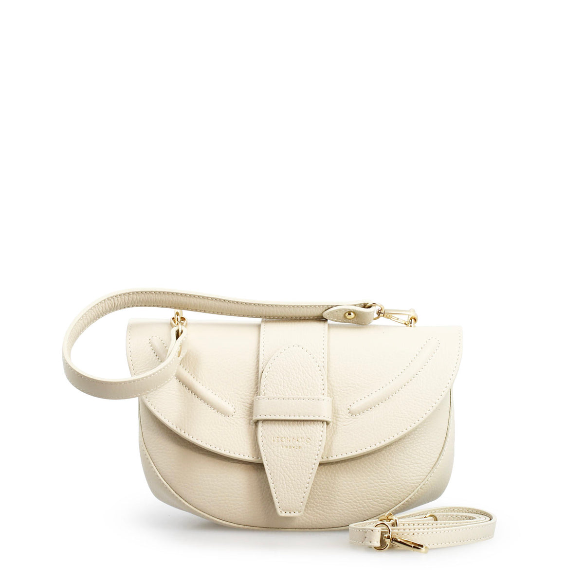Borsa a spalla Ofelia da donna in pelle bianca - LeonardoShoes
