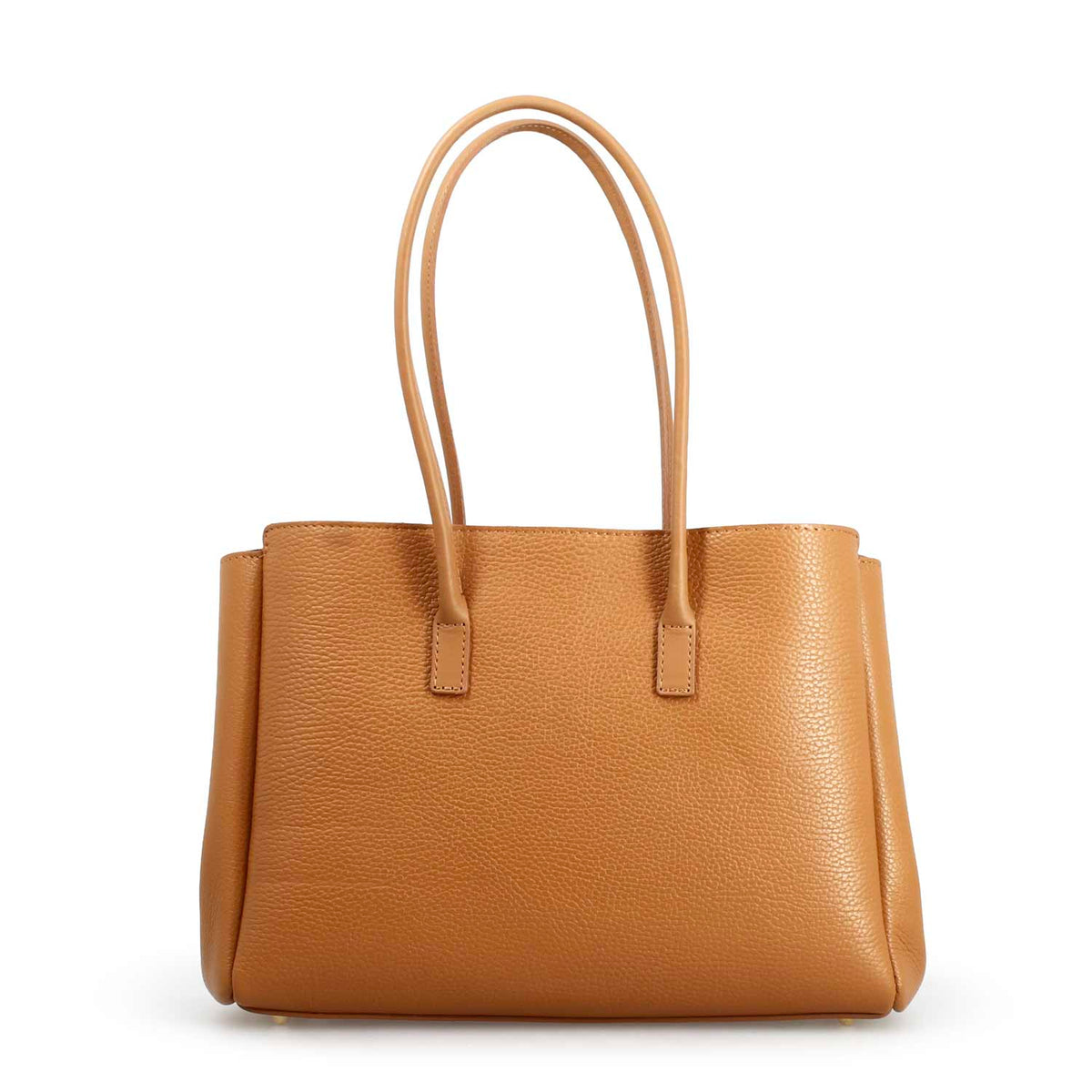 Borsa a spalle da donna in pelle marrone chiaro Giulia - LeonardoShoes