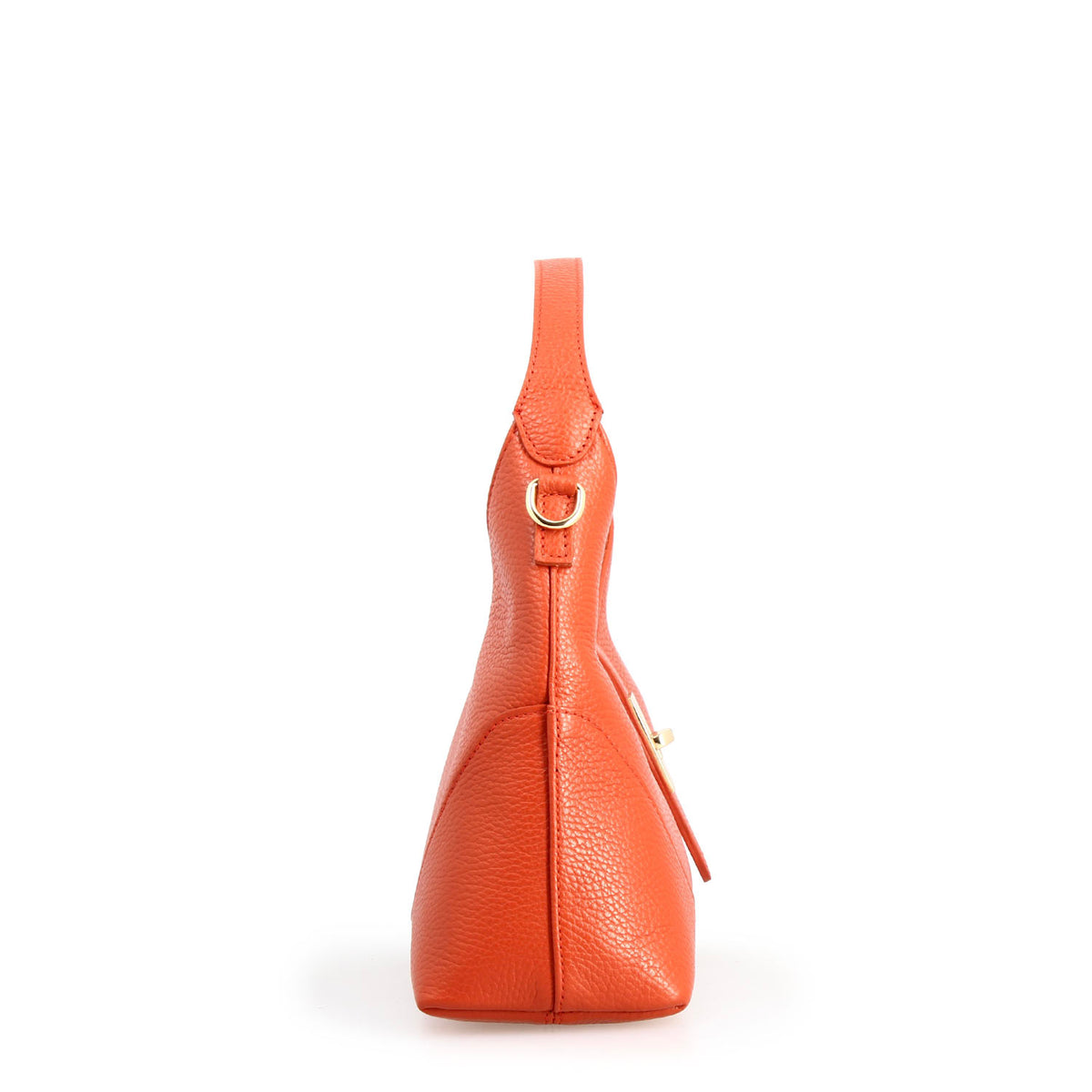Borsa a mano Medusa da donna in pelle arancione