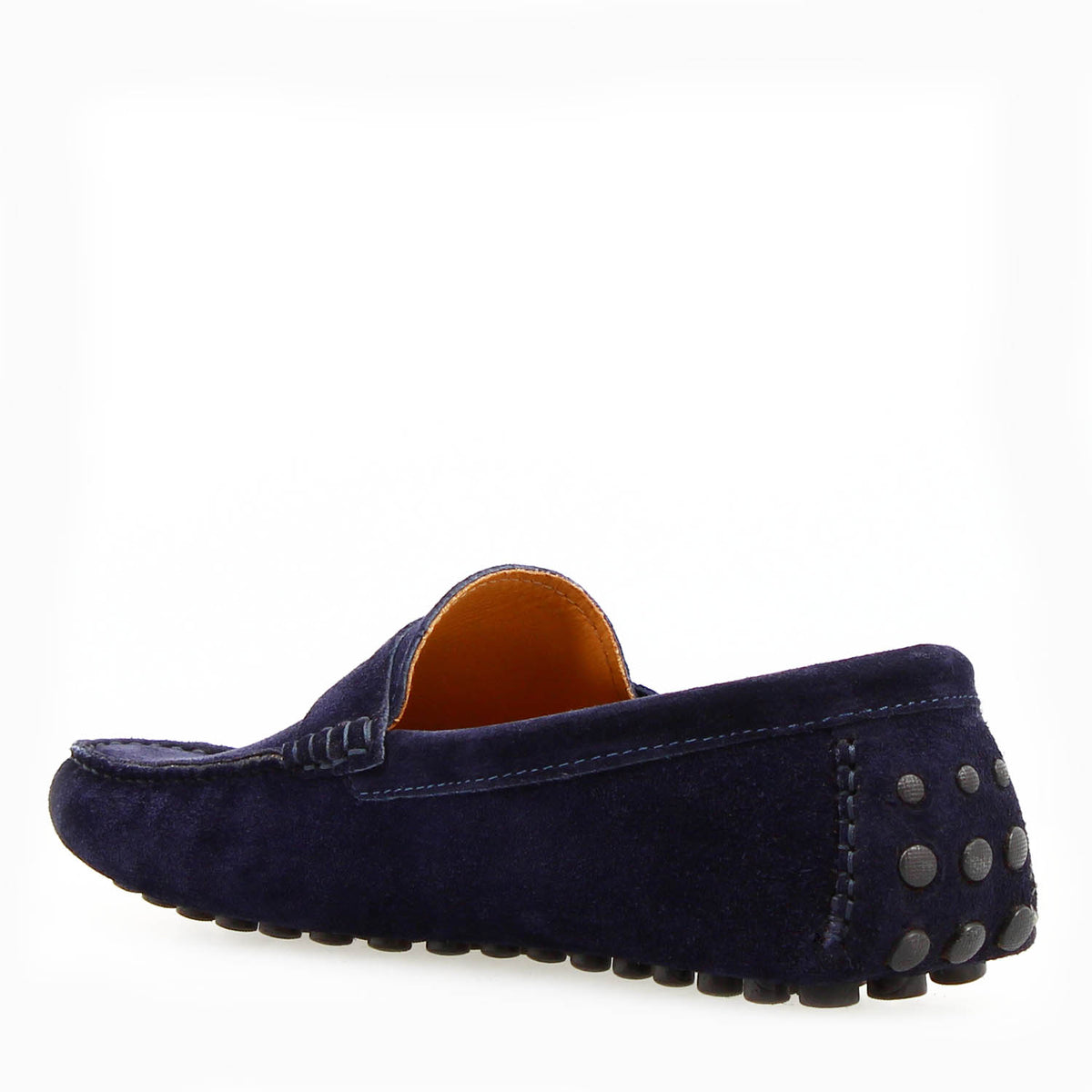 Car shoe Garda da uomo in camoscio blu - LeonardoShoes
