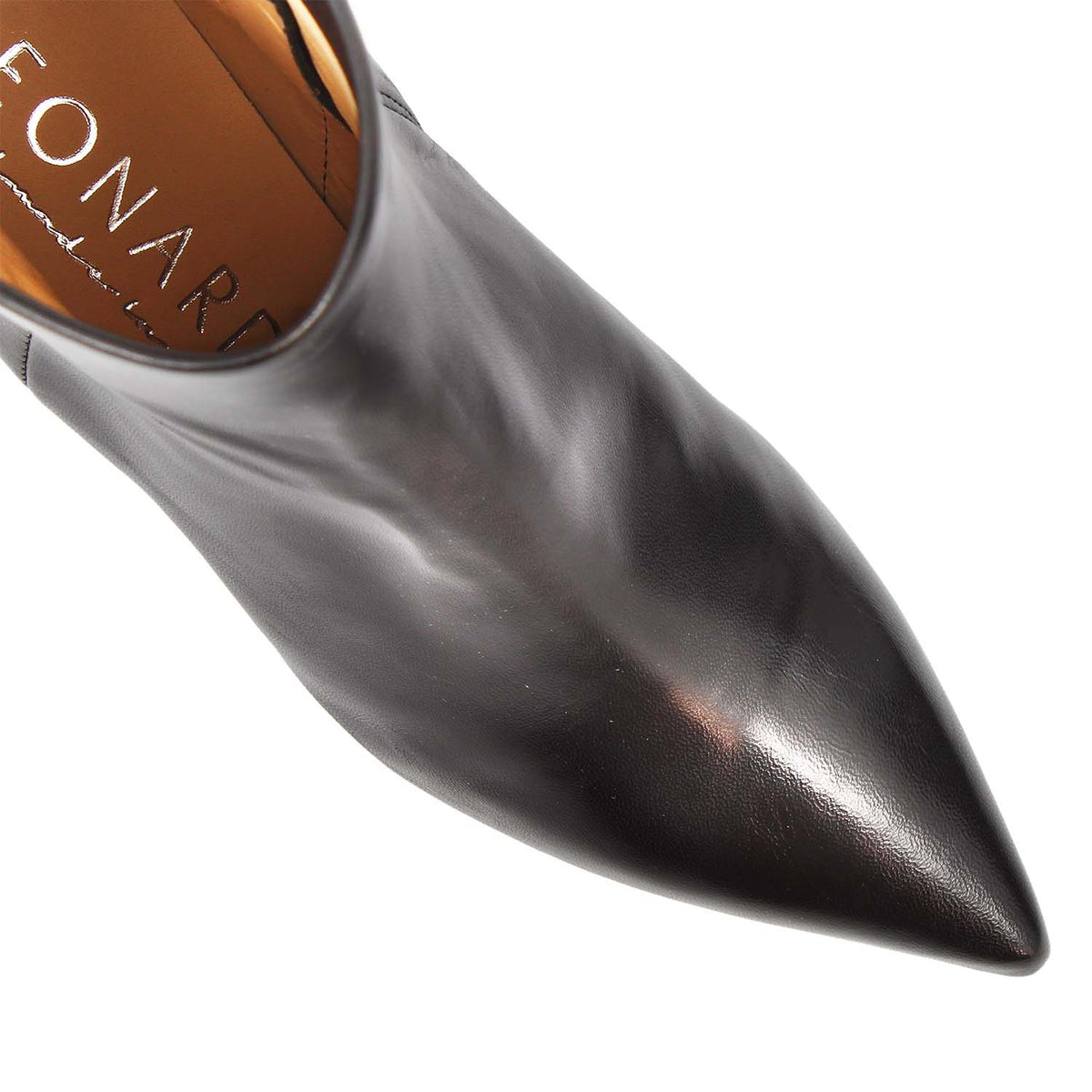 Gioconda stivaletto da donna in pelle nera con tacco - LeonardoShoes
