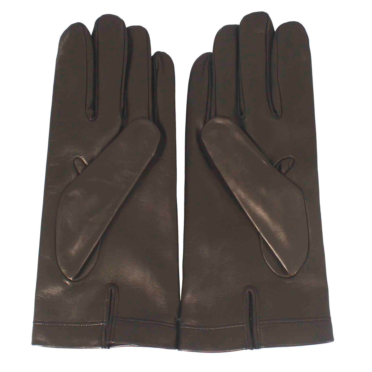 Guanti da uomo fatti a mano in nappa colore marrone foderati in cashmere - LeonardoShoes