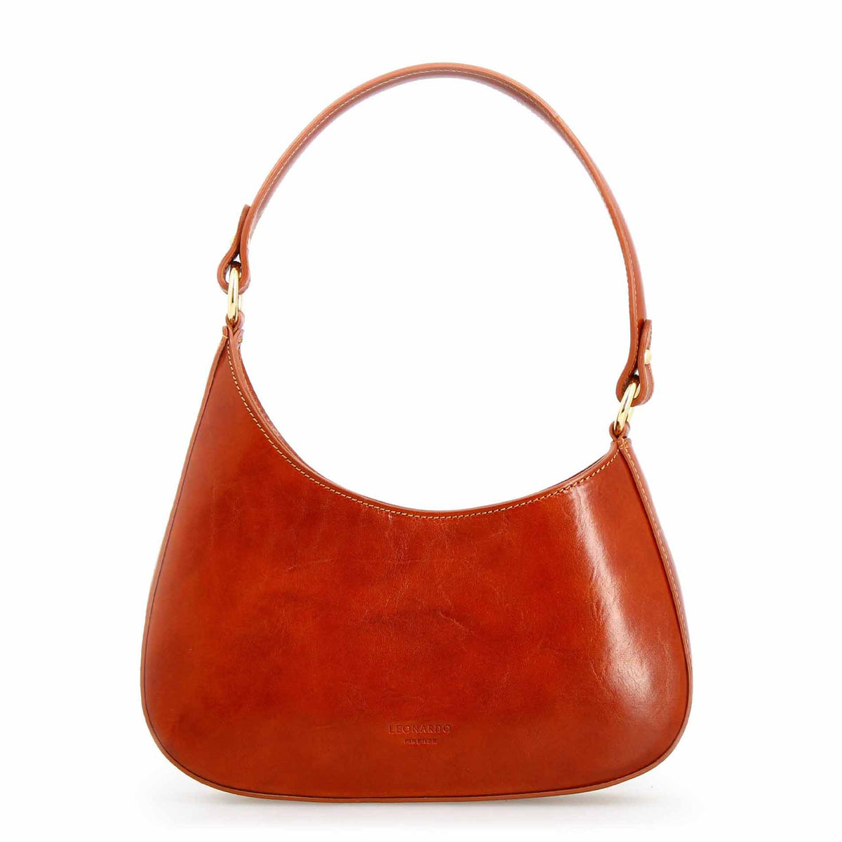 Isotta M - Borsa a mano da donna in pelle marrone chiaro