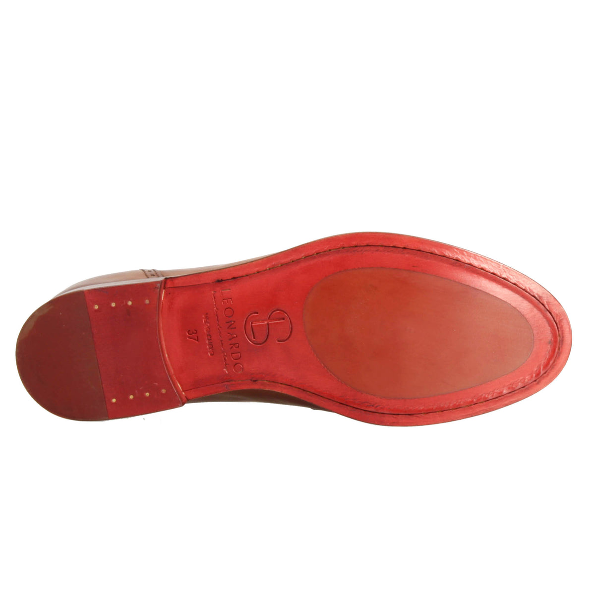 Mocassini da donna artigianali in pelle marrone - LeonardoShoes