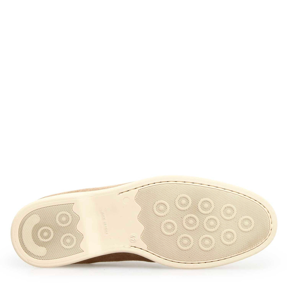 Mocassino alto Elite da uomo in camoscio beige - LeonardoShoes