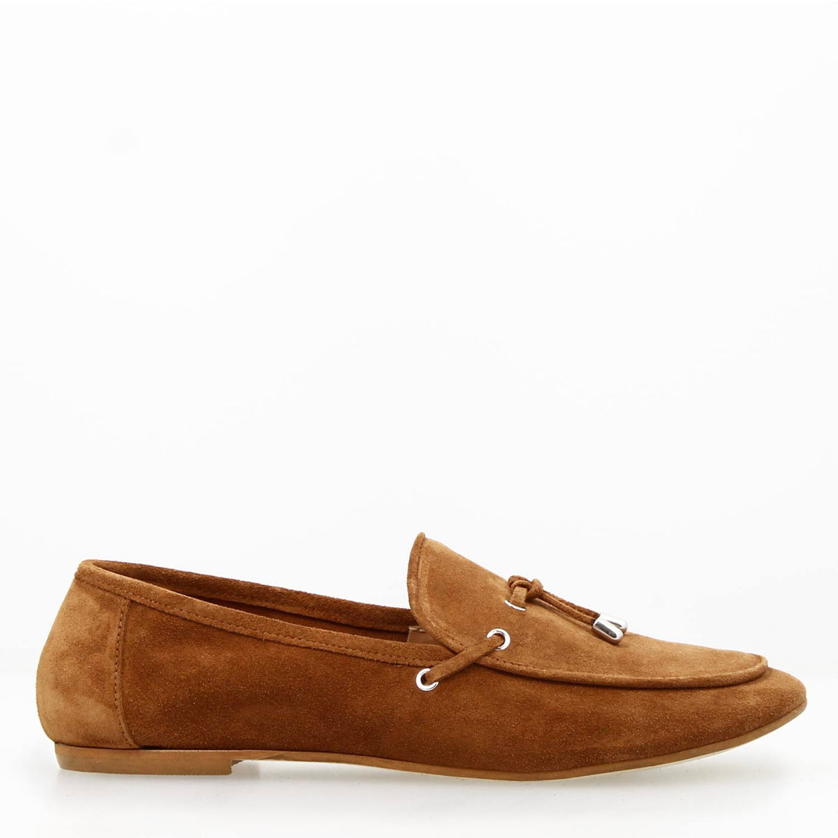 Mocassino da donna Arsilia in camoscio marrone - LeonardoShoes