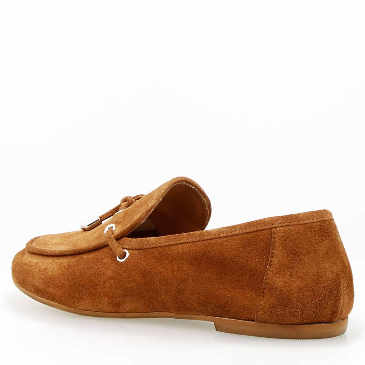 Mocassino da donna Arsilia in camoscio marrone - LeonardoShoes