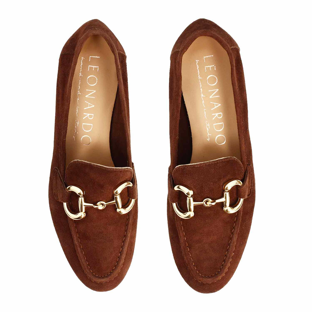 Mocassino da donna Baltea in camoscio marrone - LeonardoShoes