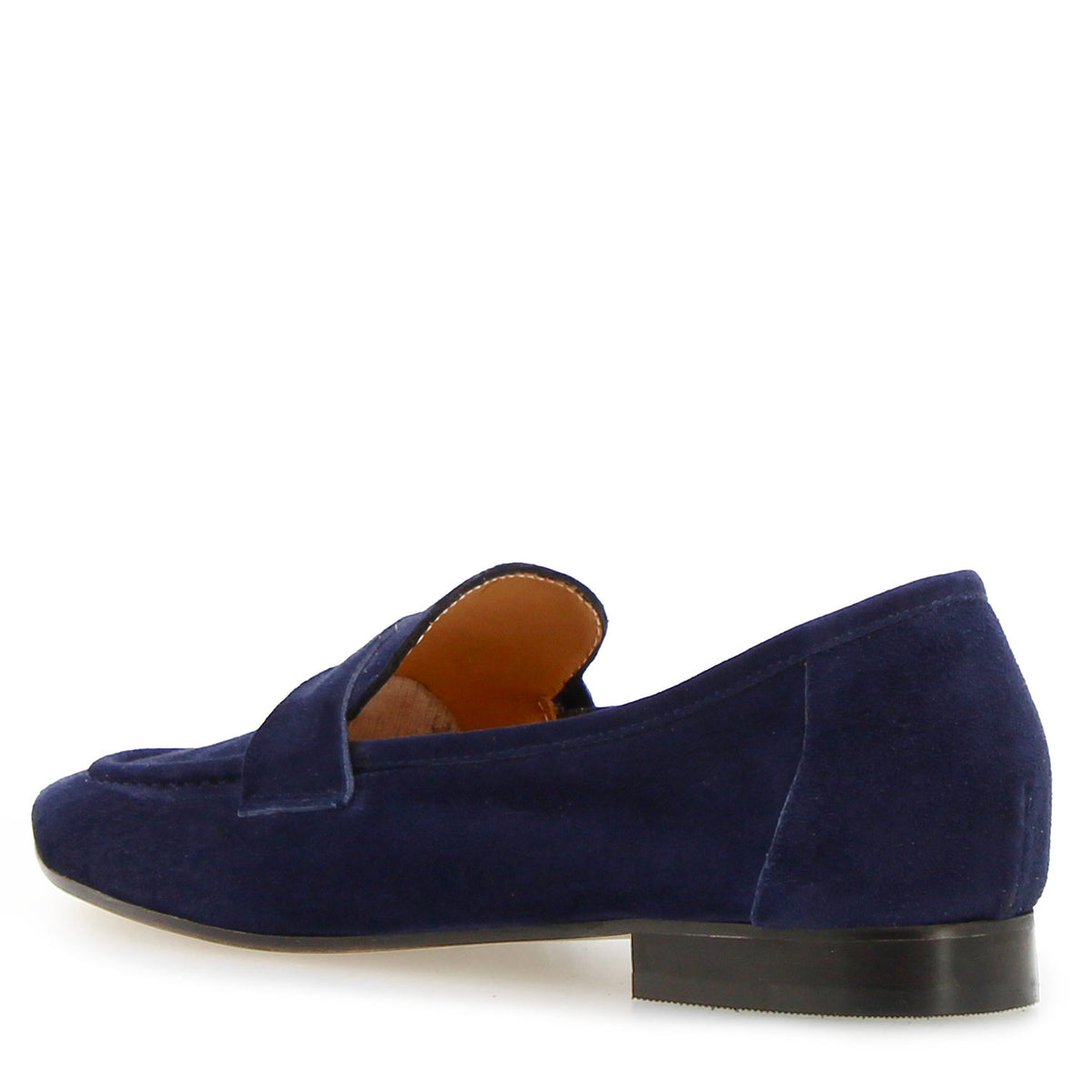 Mocassino da donna Brenta in camoscio blu - LeonardoShoes