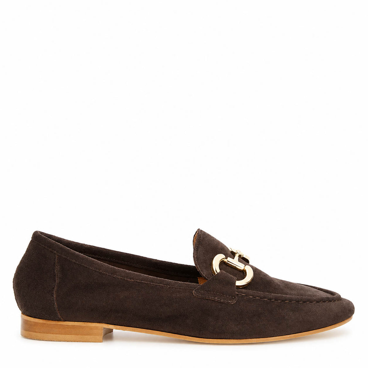 Mocassino da donna Baltea in camoscio marrone scuro - LeonardoShoes