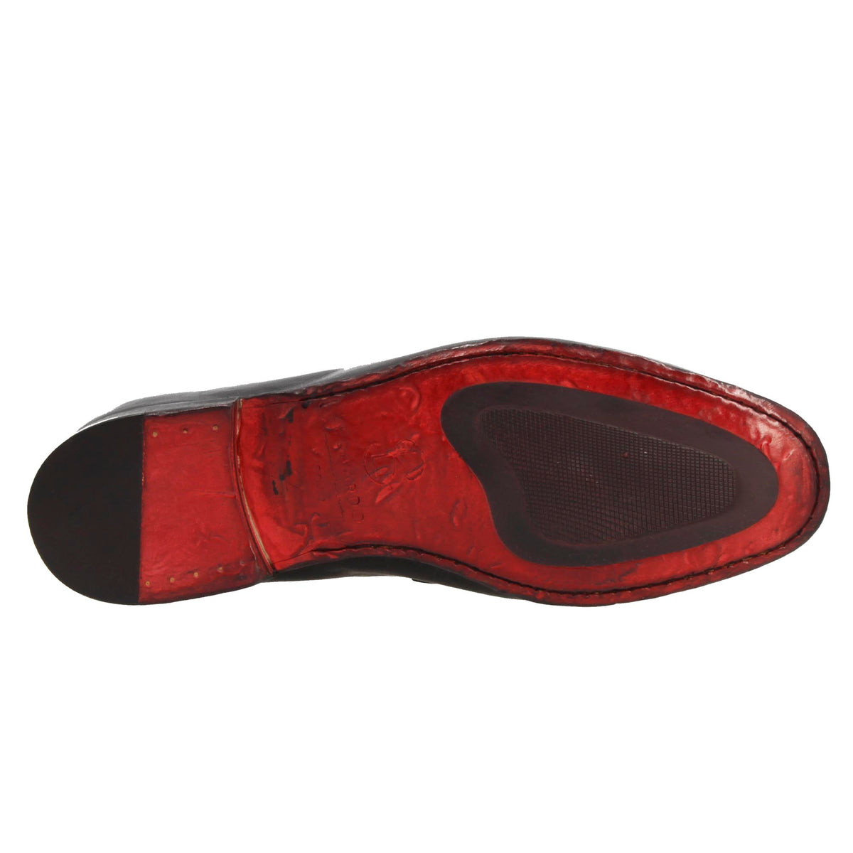 Mocassino nero artigianale da uomo con fibbia in pelle pregiata - LeonardoShoes