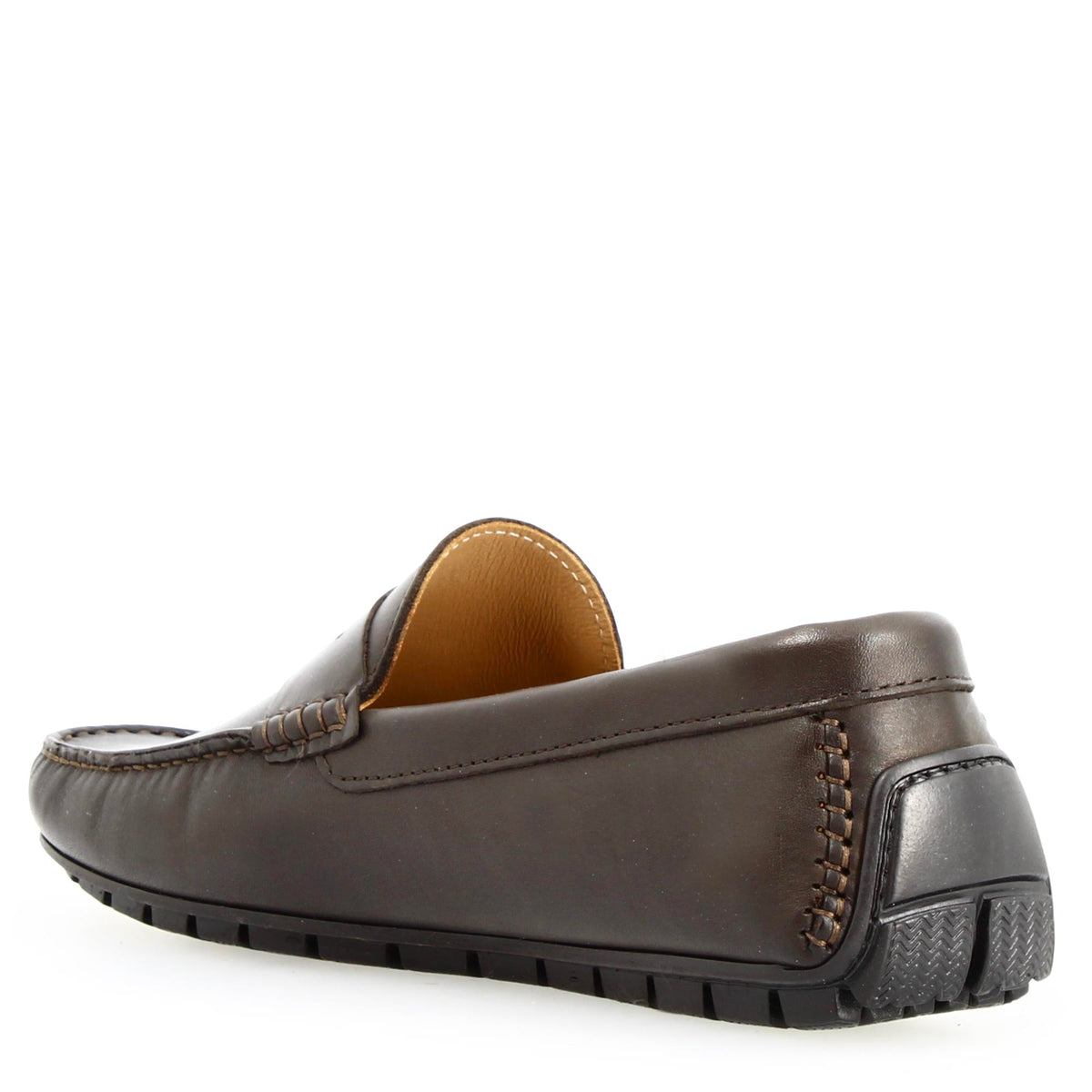 Mocassino Ulisse da uomo in pelle marrone - LeonardoShoes
