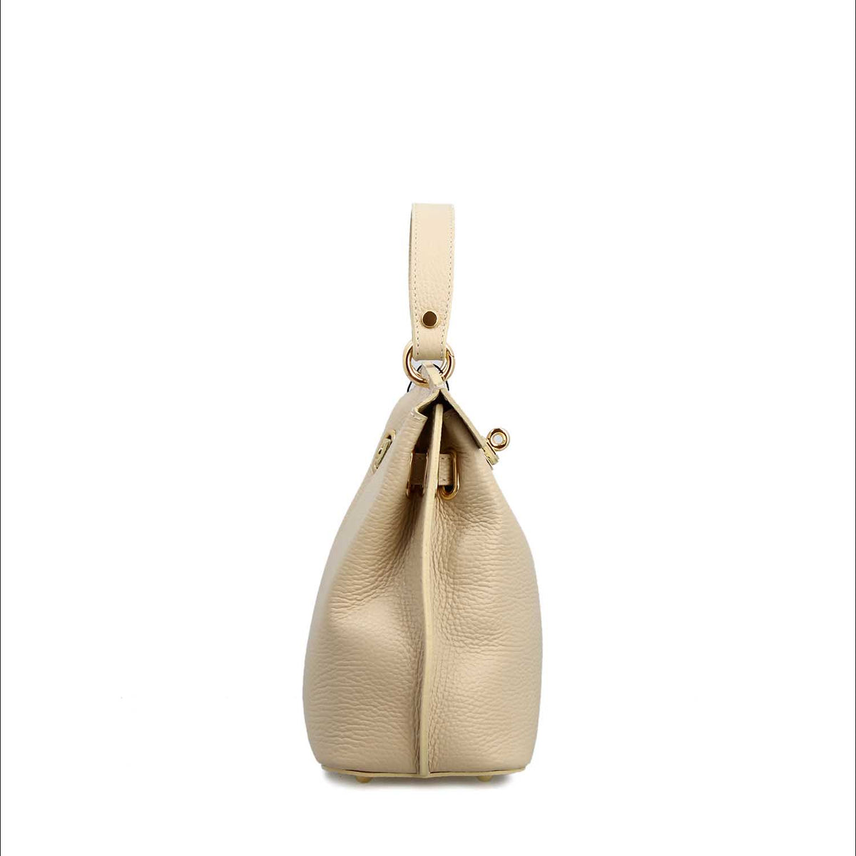 Borsa a mano e tracolla Ninfea da donna in pelle bianca - LeonardoShoes