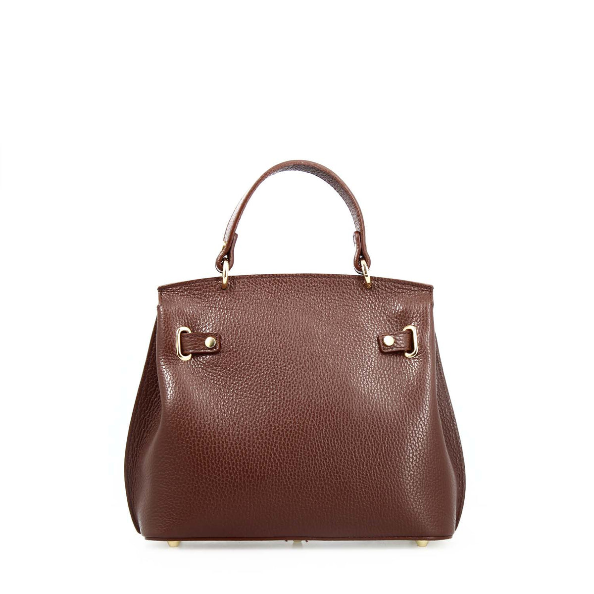Borsa a mano e tracolla Ninfea da donna in pelle marrone scuro - LeonardoShoes