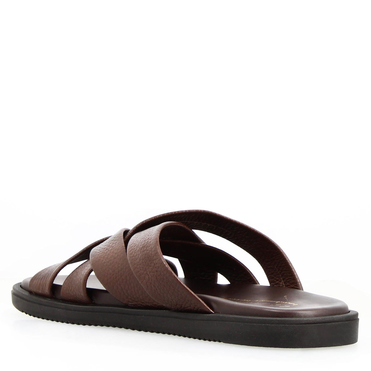 Sandali artigianali Perseo da uomo in pelle marrone - LeonardoShoes