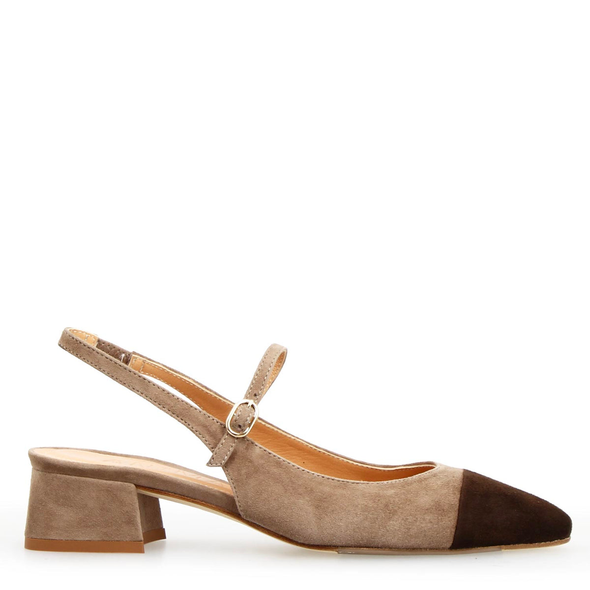 Sandalo da donna Cornelia in camoscio marrone - LeonardoShoes