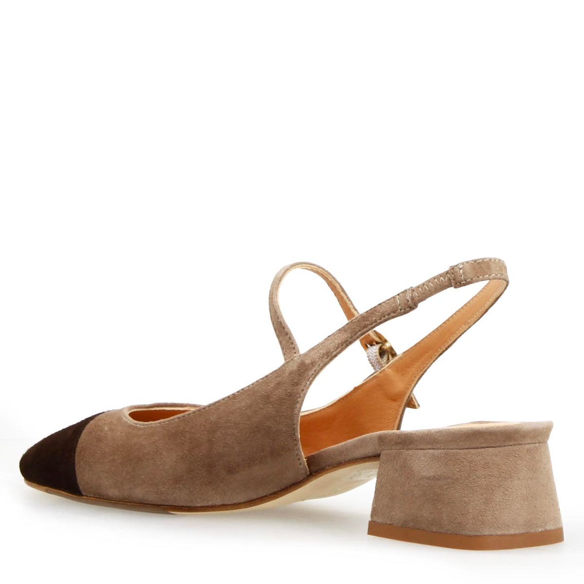 Sandalo da donna Cornelia in camoscio marrone - LeonardoShoes