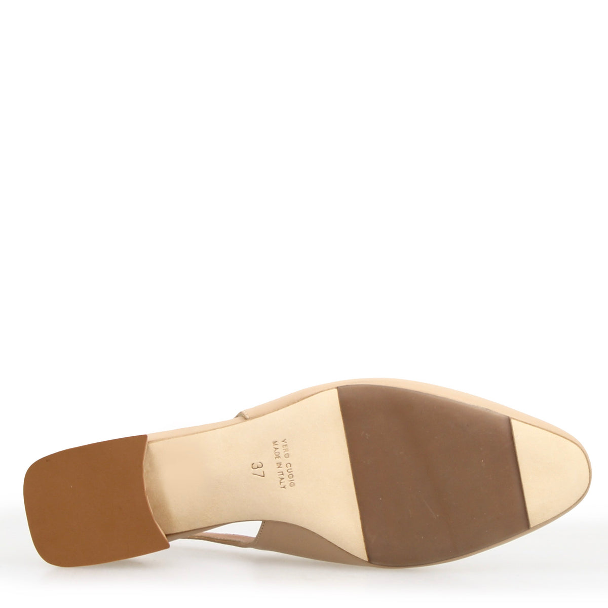 Sandalo da donna Cornelia tacco medio in camoscio beige - LeonardoShoes